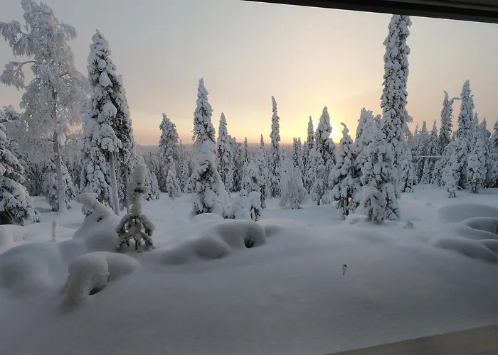 Hietavilla Aurora - Hot Tube - Sauna - Fireplace - 11kw Ev-refuel - Landscape View - Silence - Free Wifi * Ruka