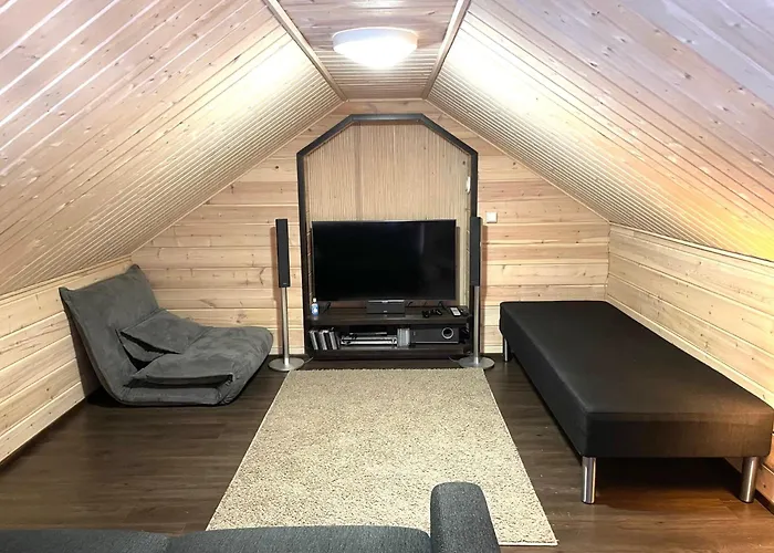 别墅 Hietavilla Aurora - Hot Tube - Sauna - Fireplace - 11kw Ev-refuel - Landscape View - Silence - Free Wifi 鲁卡