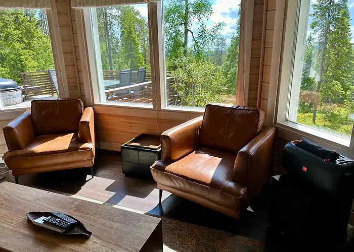 Hietavilla Aurora - Hot Tube - Sauna - Fireplace - 11kw Ev-refuel - Landscape View - Silence - Free Wifi 别墅 *