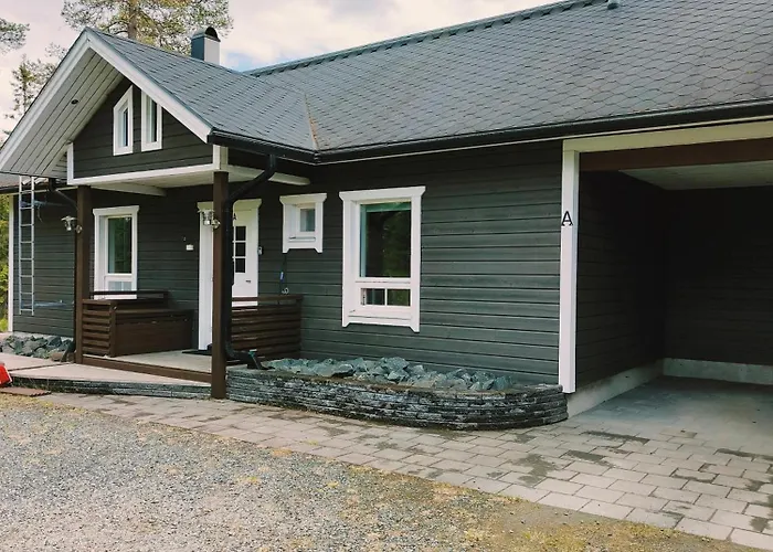 Hietavilla Aurora - Hot Tube - Sauna - Fireplace - 11kw Ev-refuel - Landscape View - Silence - Free Wifi 别墅 鲁卡